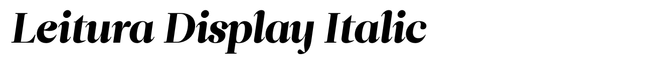 Leitura Display Italic image